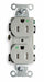 Receptacle Gray 15 A 2P3W Back Side 1PK