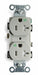 Receptacle Gray 20 A 2P3W Back Side 1PK