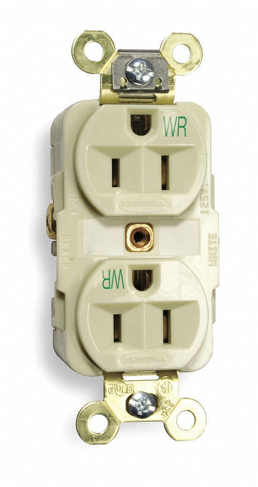 Receptacle Duplex 15A 5-15R 125V Ivory