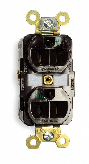 Receptacle Duplex 15A 5-15R 125V Brown