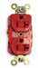 Receptacle Red 20 A 2P3W Back Side 1PK