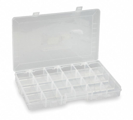 CompartmentBox 15inW 9.25inL Clear