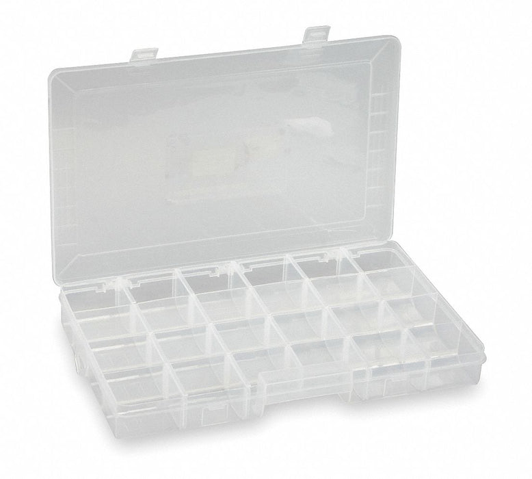 CompartmentBox 15inW 9.25inL Clear