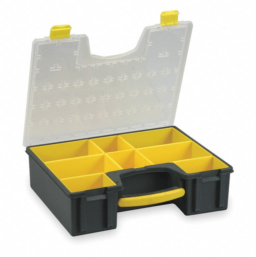 Compartment Box Black/Yellow 4 1/2 in
