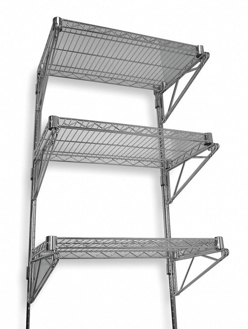 Wire Wall Shelf 54x18x24in ShlfCap 250lb