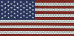 American Flag Decal Reflect 6.5x3.75 In