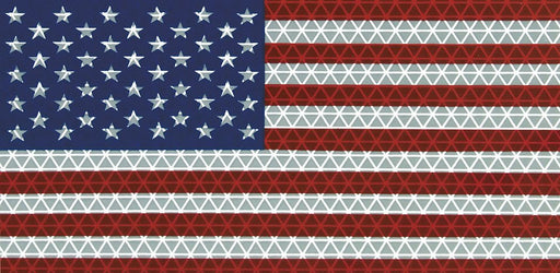 American Flag Decal Reflect 6.5x3.75 In