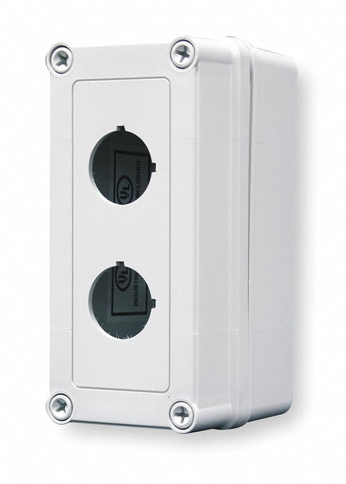 PushButtonEnclosure 30mm 2Holes Plastic