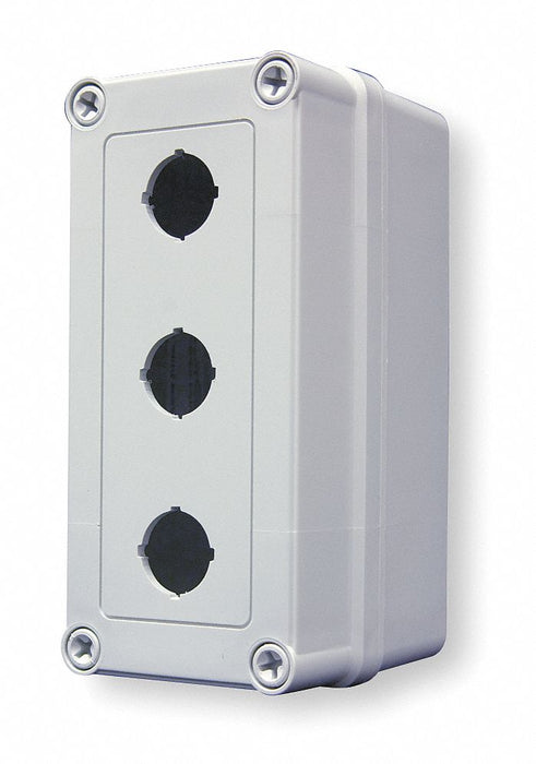 PushButtonEnclosure 30mm 3Holes Plastic