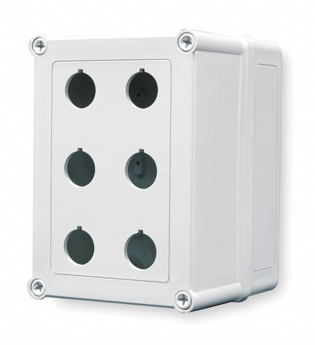 PushButtonEnclosure 22mm 6Holes Plastic