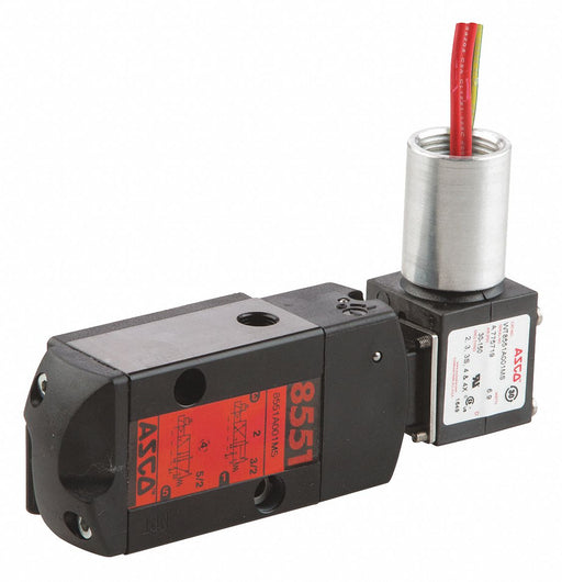 Solenoid Valve 3/2 to 5/2 1/4In 120VAC