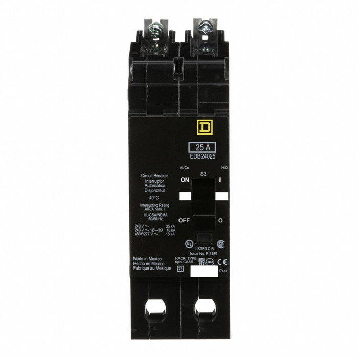 Circuit Breaker 25A Bolt On 277/480V 2P