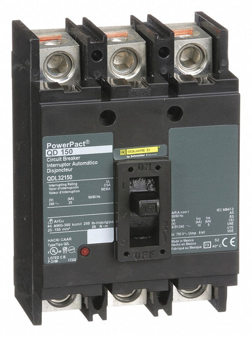 Circuit Breaker 150A 3P 240VAC QD