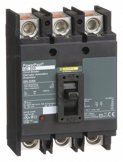 Circuit Breaker 200A 3P 240VAC QD