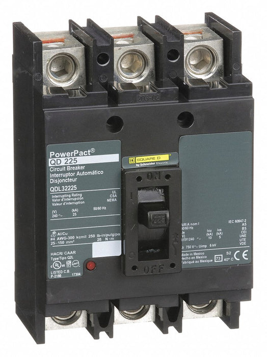 Circuit Breaker 225A 3P 240VAC QD