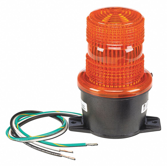 Low Profile Warning Light LED Amber 24V