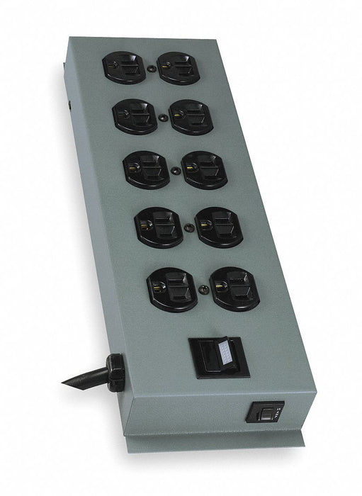PDU 120V 10 Outlet 15 ft Black