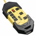 GFCI Black/Yellow 25ft 8Outlet 14AWG