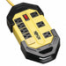 GFCI Black/Yellow 12ft 8Outlet 14AWG