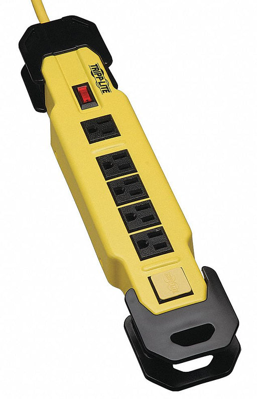 GFCI Black/Yellow 9ft 6Outlet 14AWG