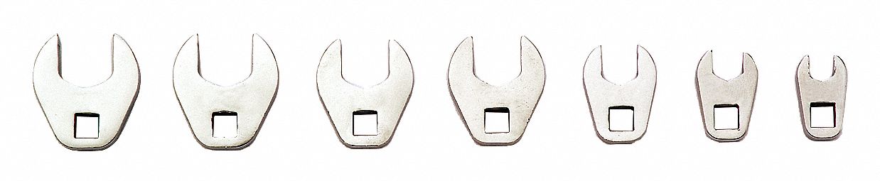 Crowfoot Skt Set Steel DvSz 1/4 Metric