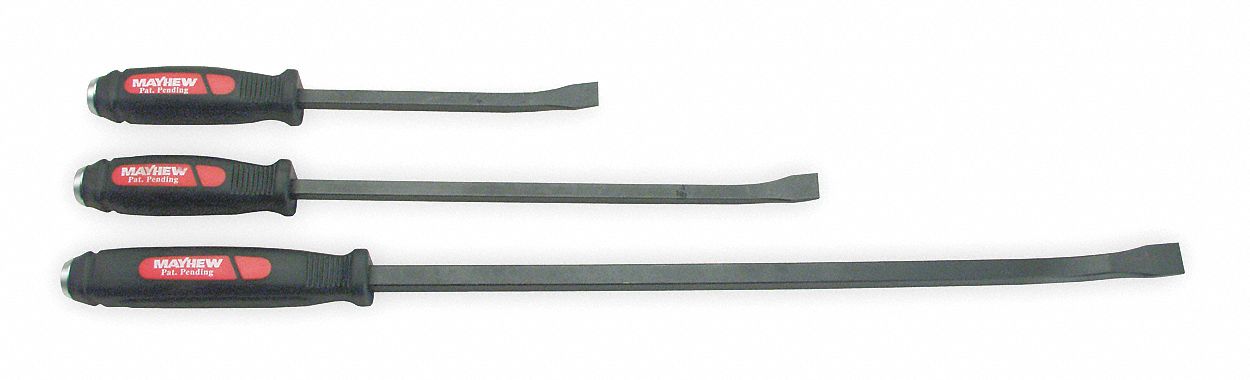 Curvd Pry Bar Set Hardnd and Temprd Stel