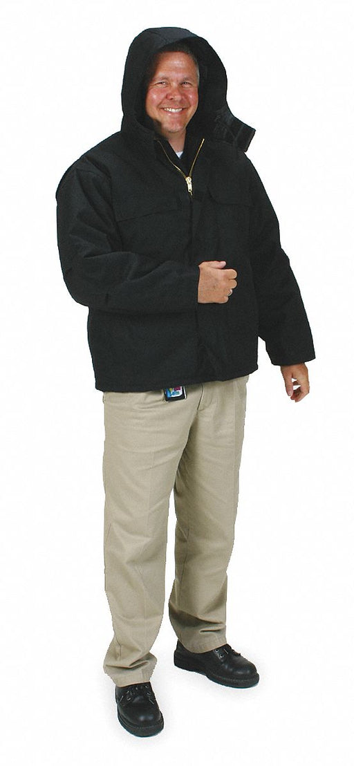 Hooded Arctic Coat Black XL