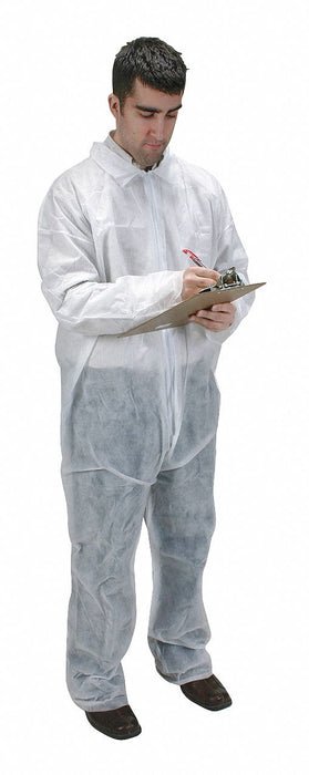 Coveralls M Wht Polypropylene PK25