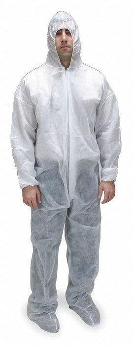 Coveralls 4XL Wht Polypropylene PK25
