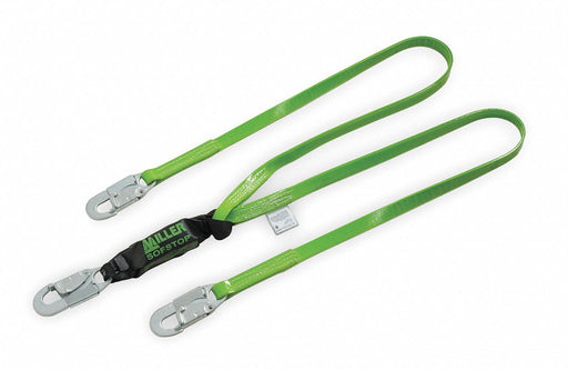 Shock-Absorbing Lanyard Green