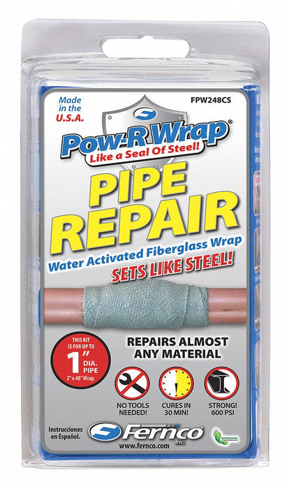 Pipe Repair Kit 2 W x 48 L Gray