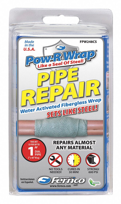 Pipe Repair Kit 2 W x 48 L Gray