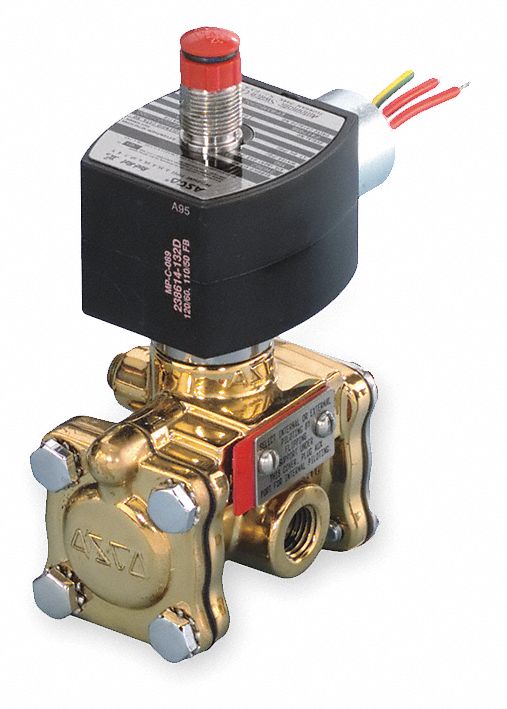 Solenoid Valve Brass NC Air Inert Gas