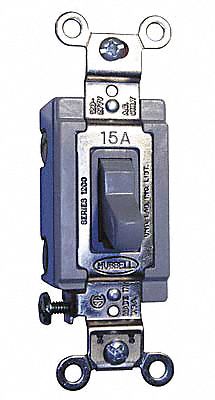 Wall Switch Gray 15 A Back Side 3-Way
