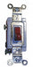 WllSwtch Red 15A Bk Sd SnglPole/DblThrow