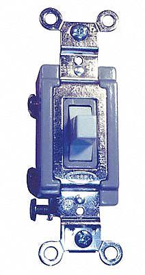 WllSwtch Wht 20A Bk Sd SnglPole/DblThrow