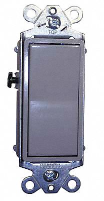 Wall Switch Gray 15 A Back Side 3-Way