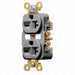Receptacle Gray 20 A 2P3W Back Side 1PK