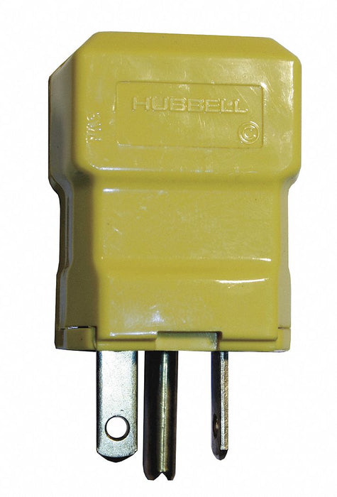 Straight Blade Plug Yllw 20 A Hng 6-20P