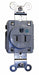 Receptacle Gray 20 A 2P3W Back Side 1PK