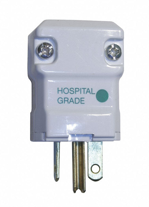 Straight Blade Plug White 20 A Hng 6-20P