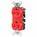 Receptacle Red 20 A 2P3W Back Side 1PK