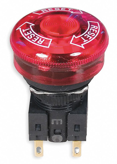 EmergncyStpPushButtn FulVolt Red 2NC
