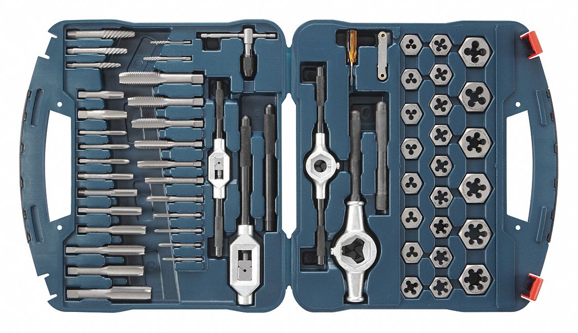 Tap and Die Set 5/16 to 3/4 In 58 pc