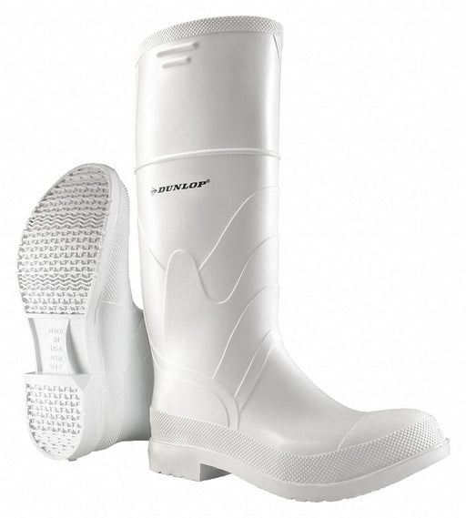 D0337 Rubber Boot Men s 10 Knee White PR