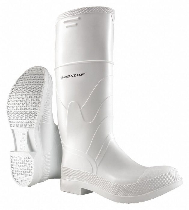 F0665 Rubber Boot Men s 11 Knee White PR