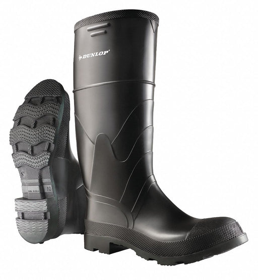 D0322 Rubber Boot Men s 9 Knee Black PR
