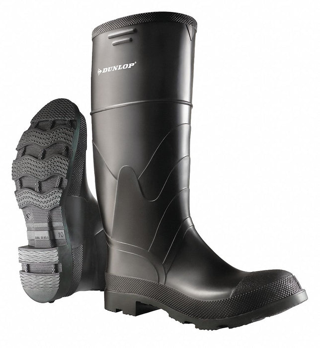 D0322 Rubber Boot Men s 7 Knee Black PR