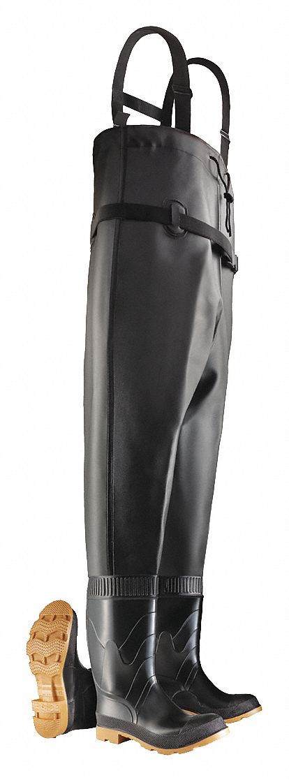 D0314 Chest Wader Men s 8 Steel Black PR