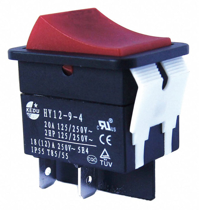 Rocker Switch No Lens/Lamp Red On/Off